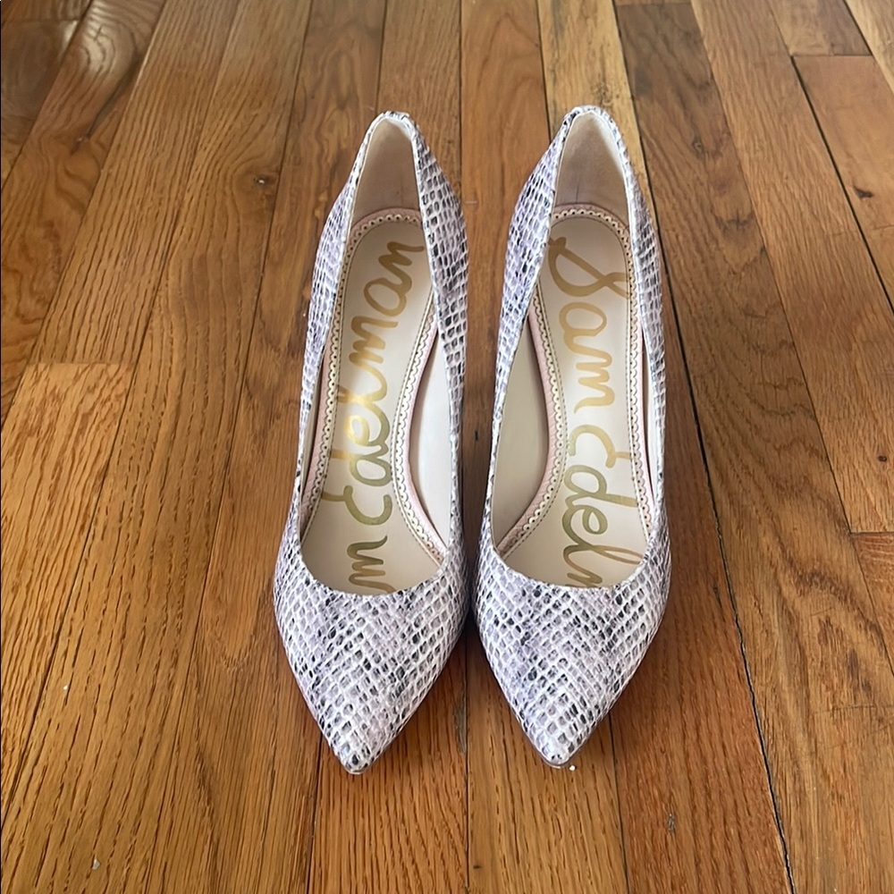 Sam Edelman Hazel Snakeskin Pumps
